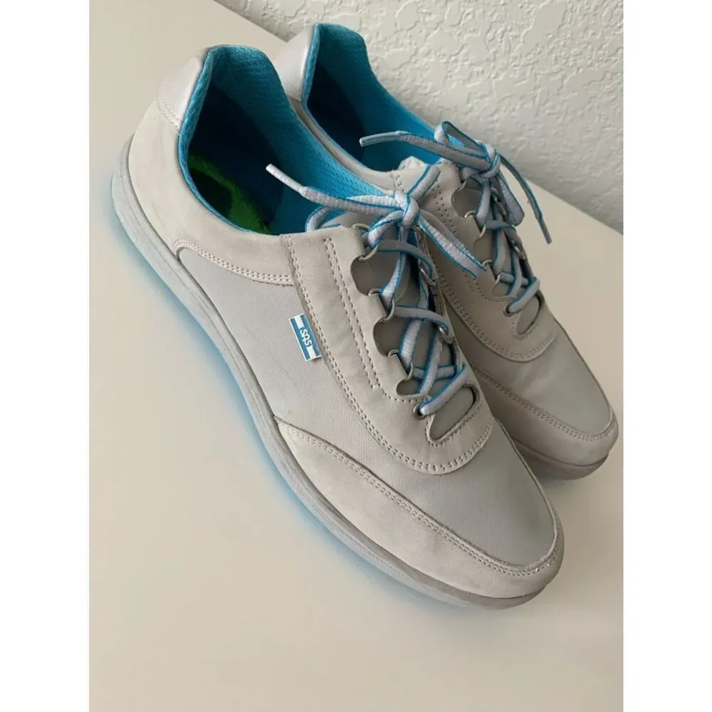 SAS Men’s Sporty Lux Low Top Gray Walking Comfort Shoes Sneakers Size 12